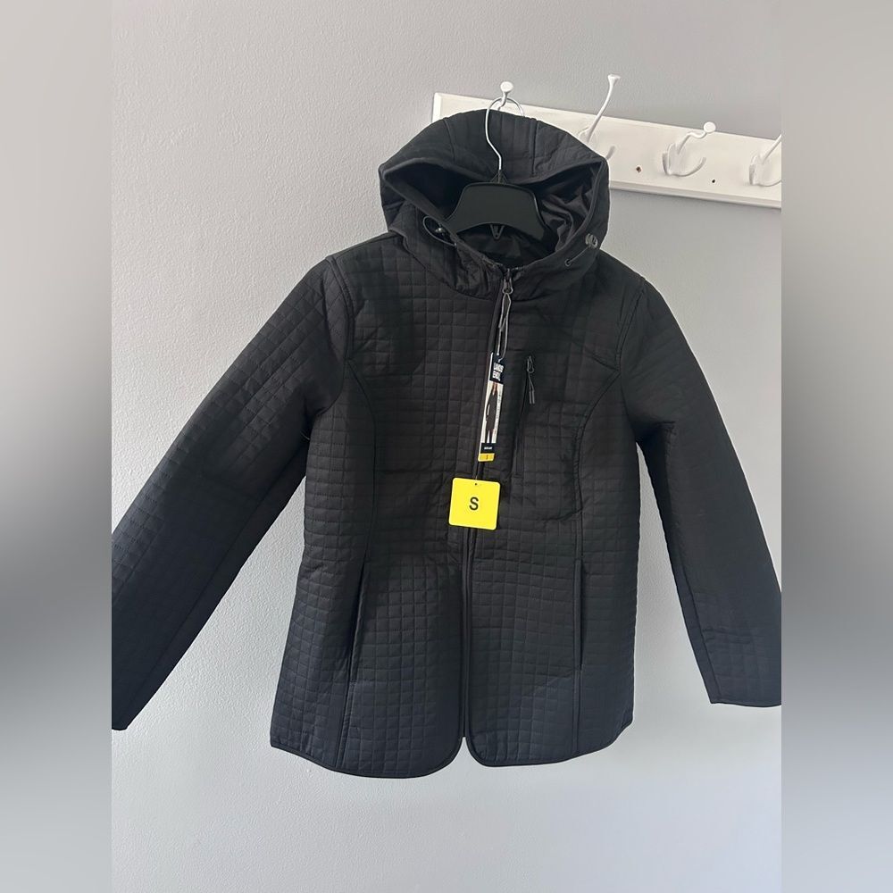 New Lands' End Women's Quilted Jacket Black